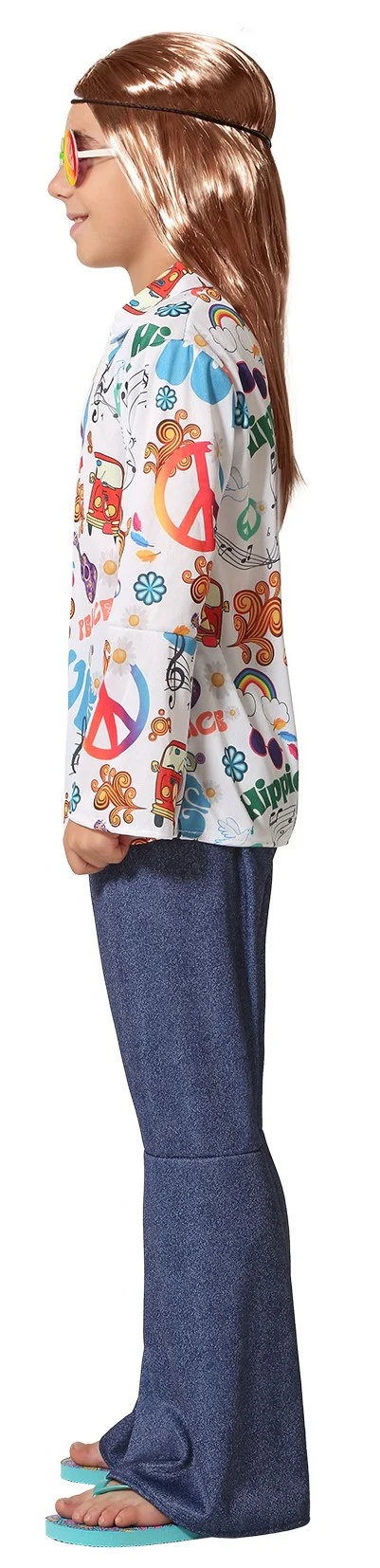 Disfraz de Hippie Jeans Estampado para Niño - Image 3