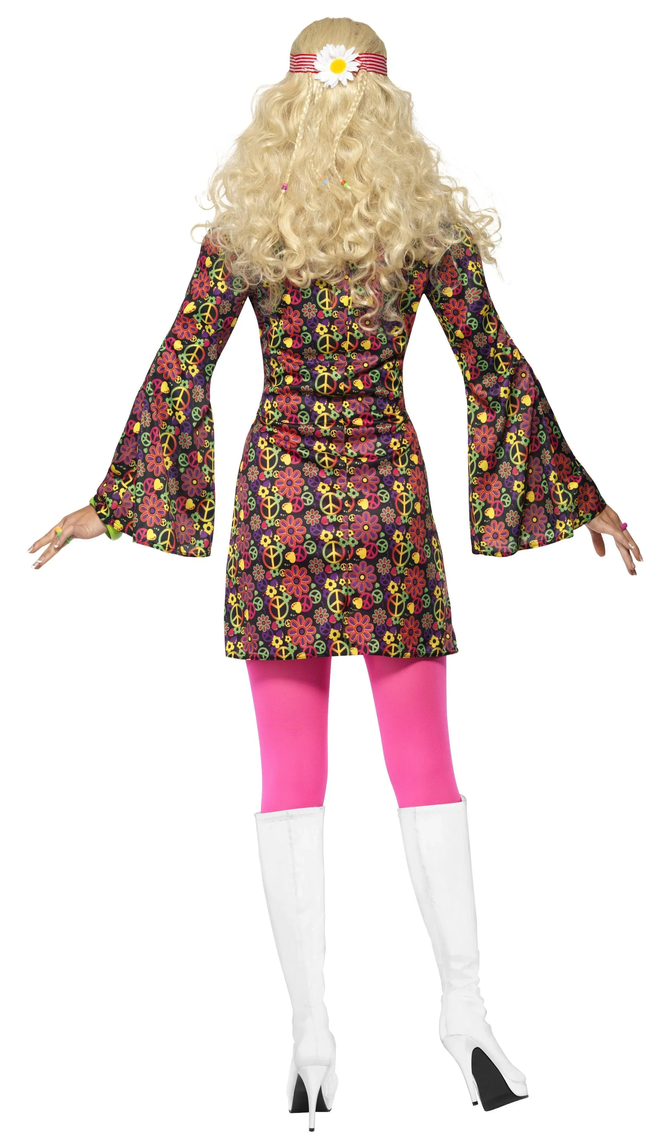 Disfraz de Hippie con Mangas de Campana para Mujer - Image 2
