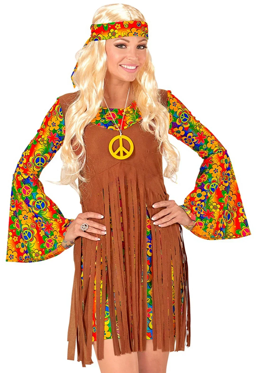 Disfraz de Hippie con Colgante - Image 4