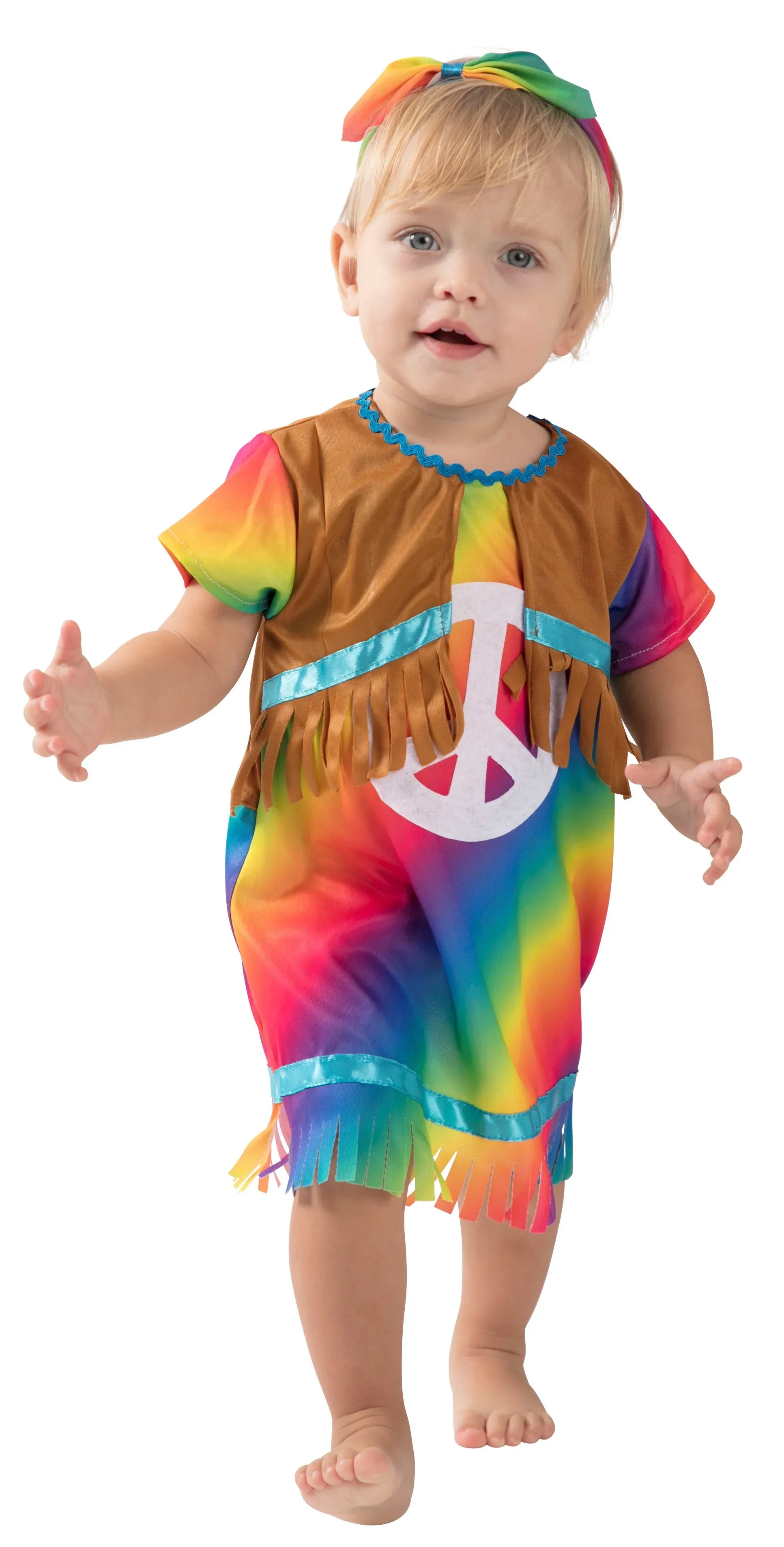 Disfraz de Hippie Multicolor para Bebé - Image 3