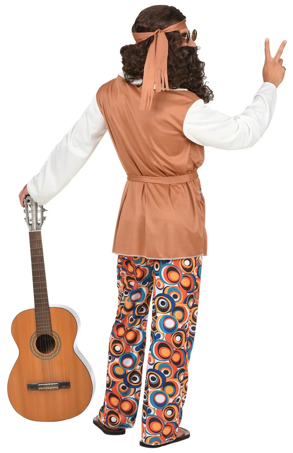 Disfraz de Hippie Pacifista Años 60 para Hombre - Image 2