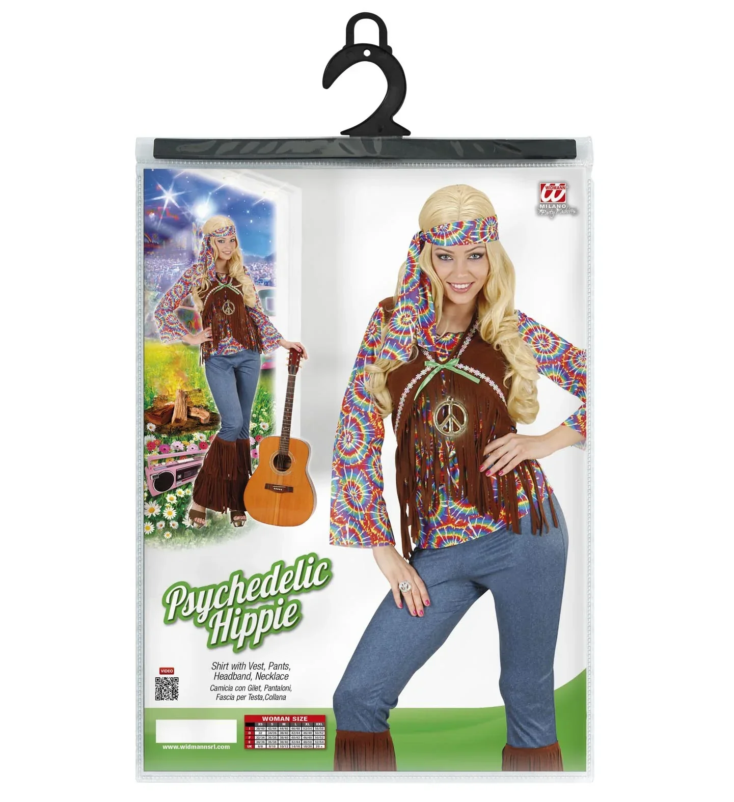Disfraz de Hippie Psicodelico para Mujer - Image 5