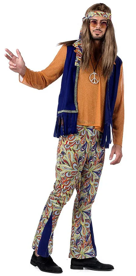 Disfraz de Hippie Psicodélico Premium para Hombre - Image 4