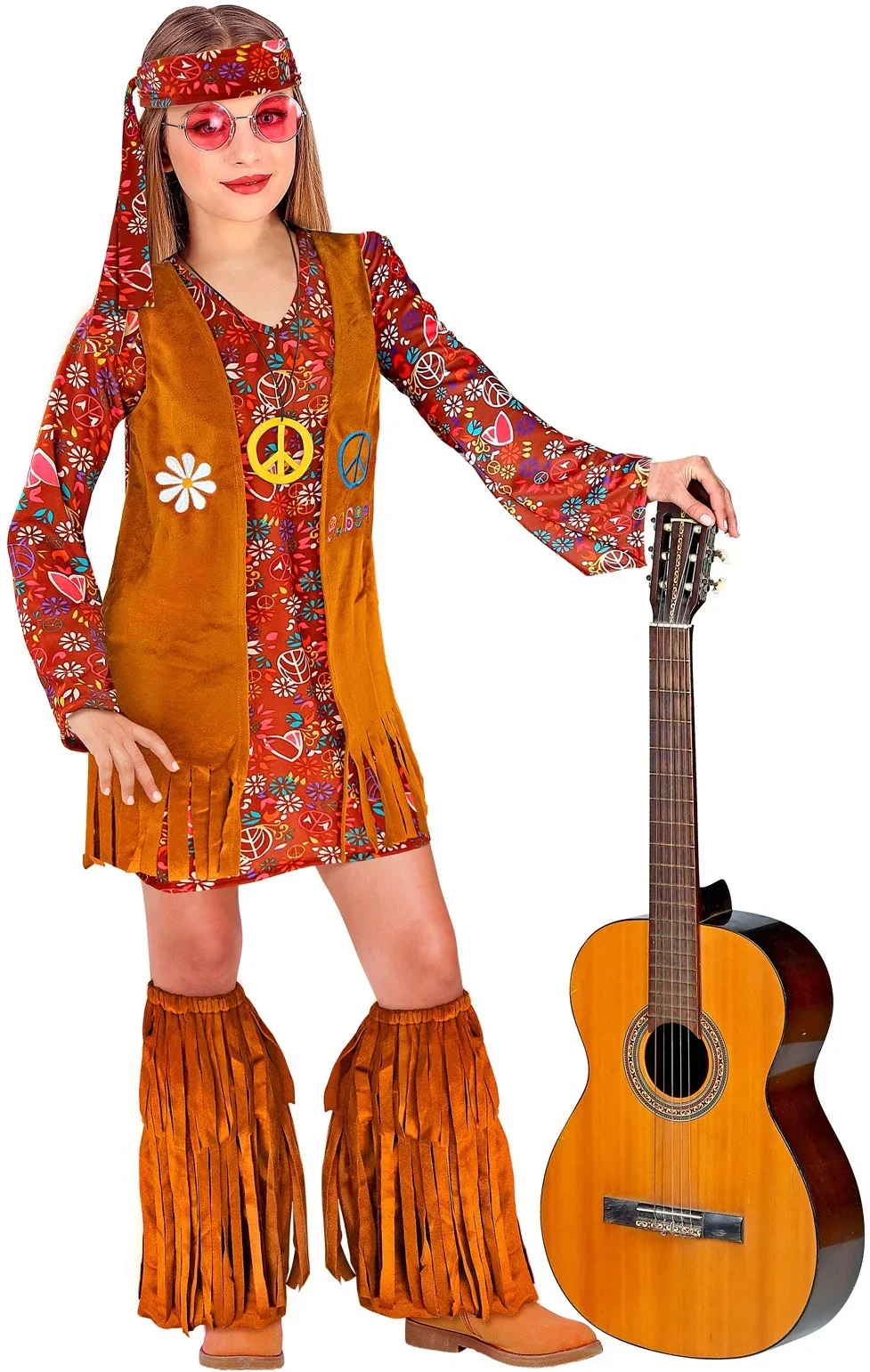 Disfraz de Hippie Vintage para Niña - Image 2