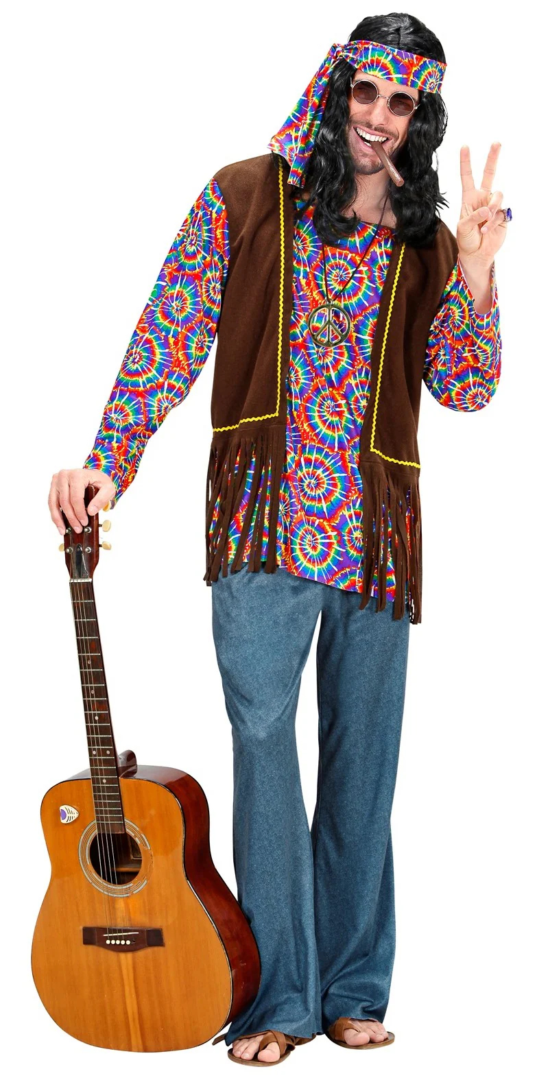 Disfraz de Hippie Psicodélico para Hombre - Image 4