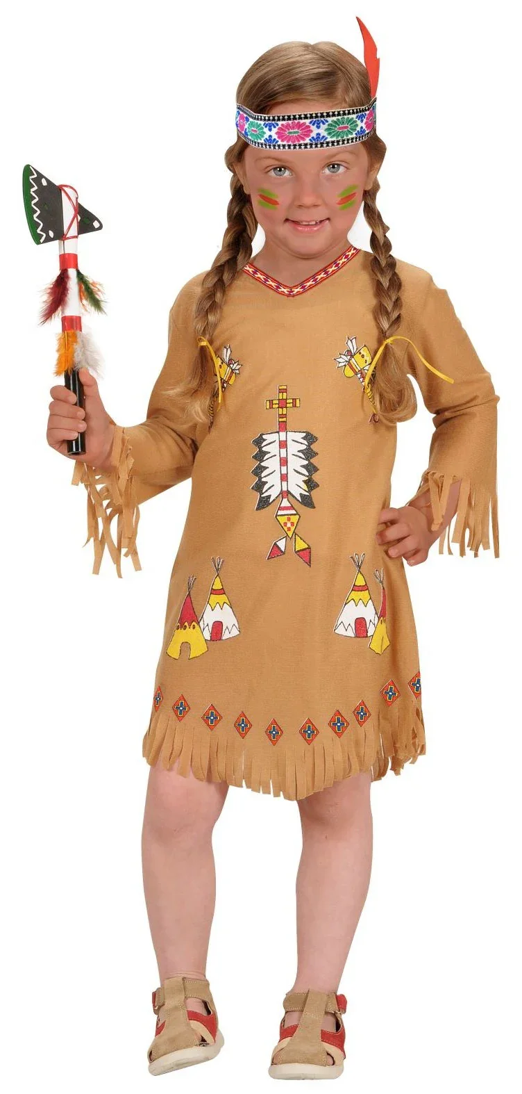 Disfraz de India Divertida para Niña - Image 2
