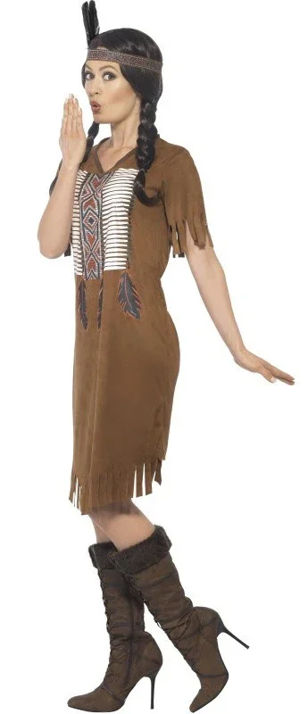 Disfraz de India Nativa Marrón para Mujer - Image 3