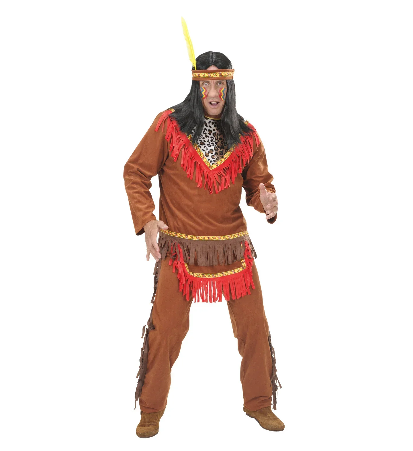Disfraz de Indio Piel Roja para Hombre - Image 4