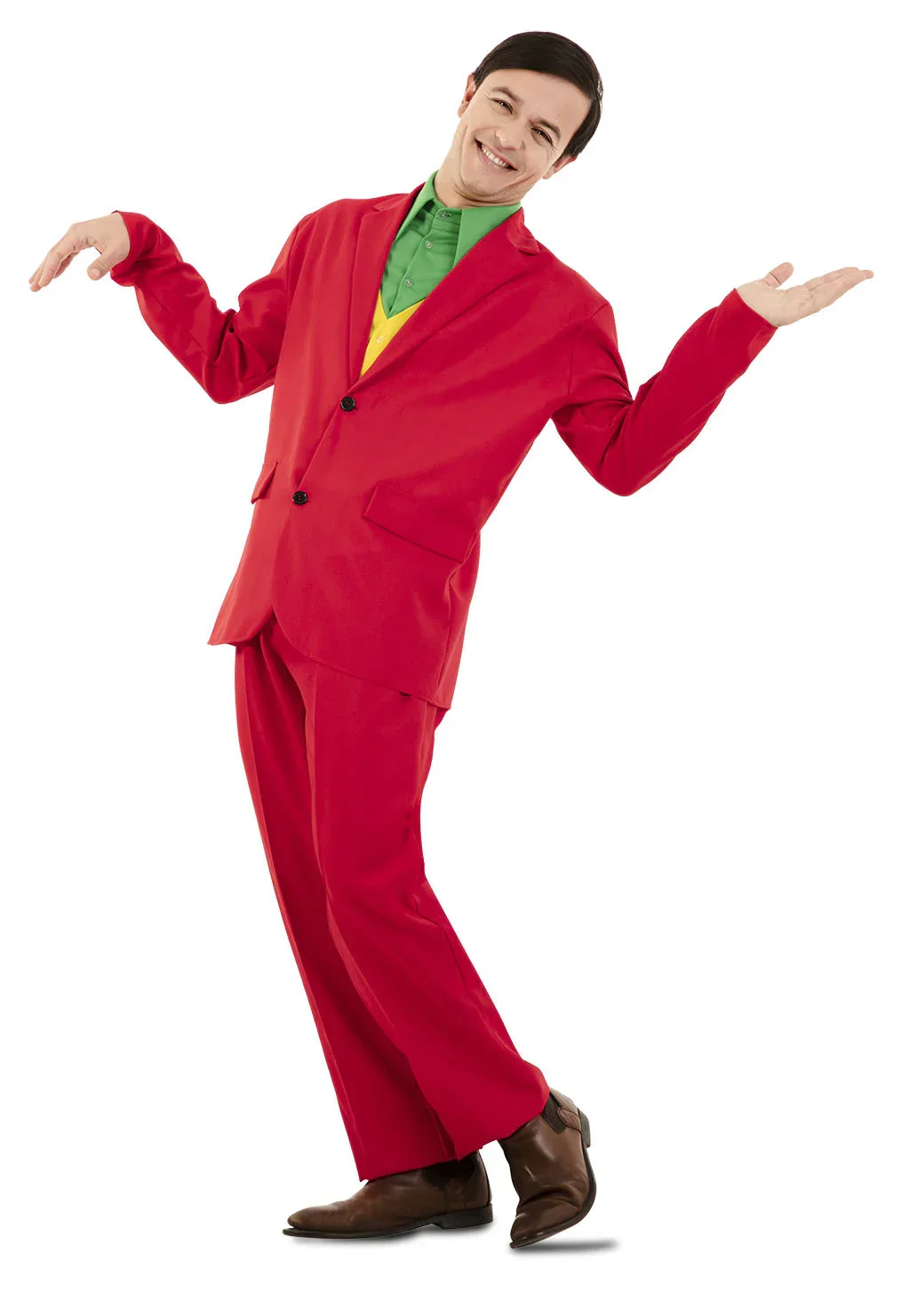 Disfraz de Joker Rojo Elegante para Hombre - Image 2