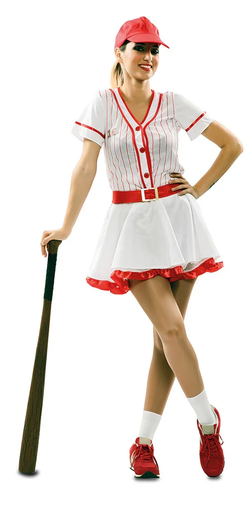 Disfraz de Jugadora de Béisbol para Adulto - Image 2