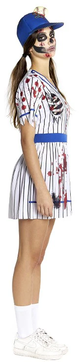 Disfraz de Jugadora de Béisbol Zombie para Mujer - Image 3