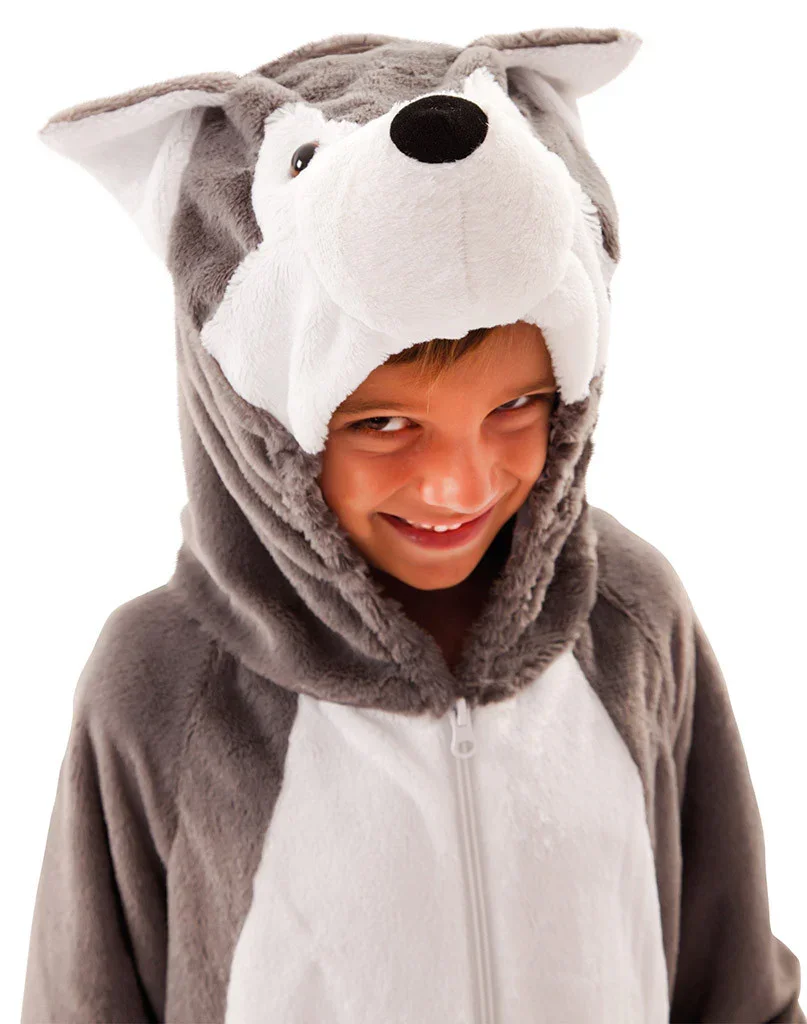 Disfraz de Lobo Gris de Peluche Infantil - Image 3
