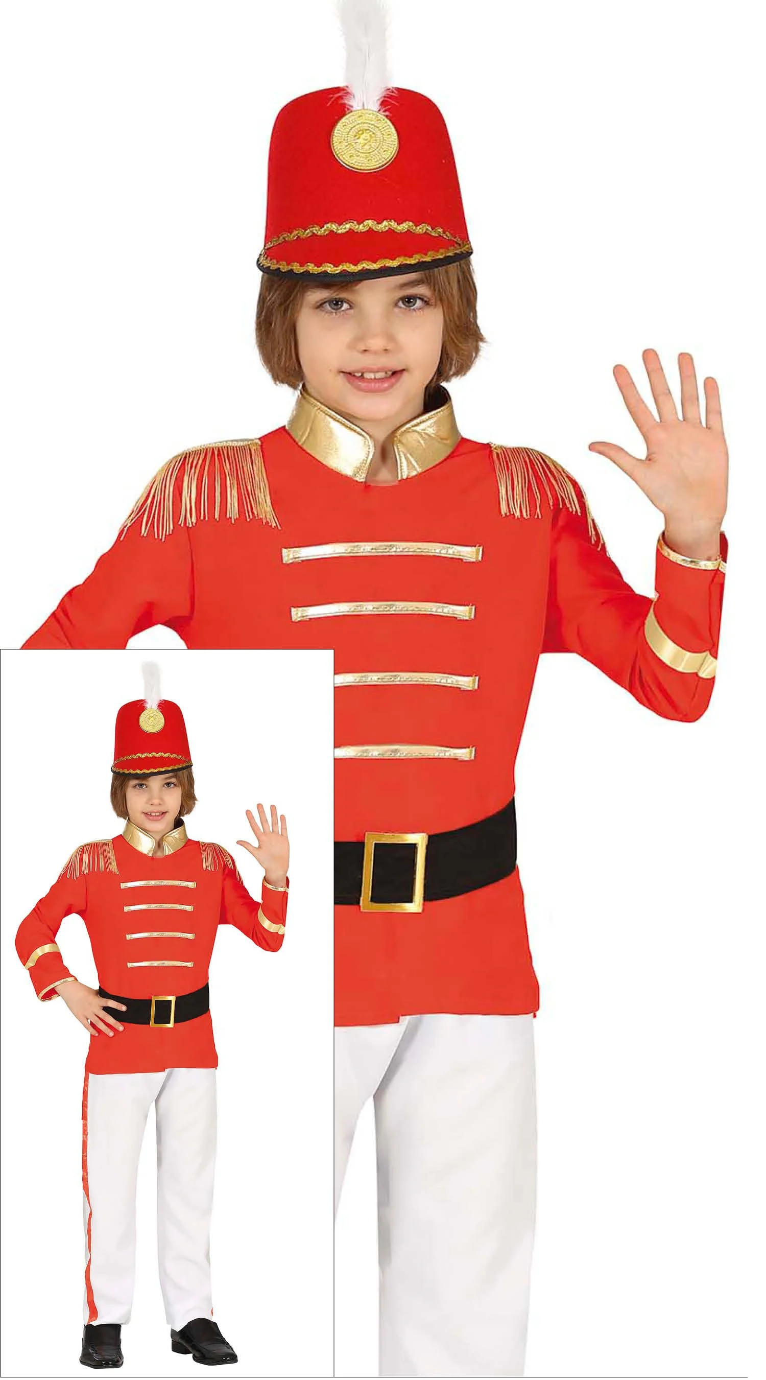 Disfraz de Majorette Rojo para Niño