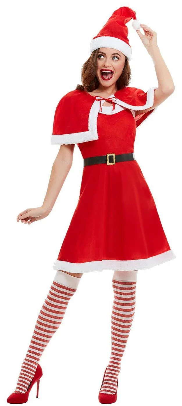 Disfraz de Mamá Noel con Vestido y Capa para Mujer - Image 3