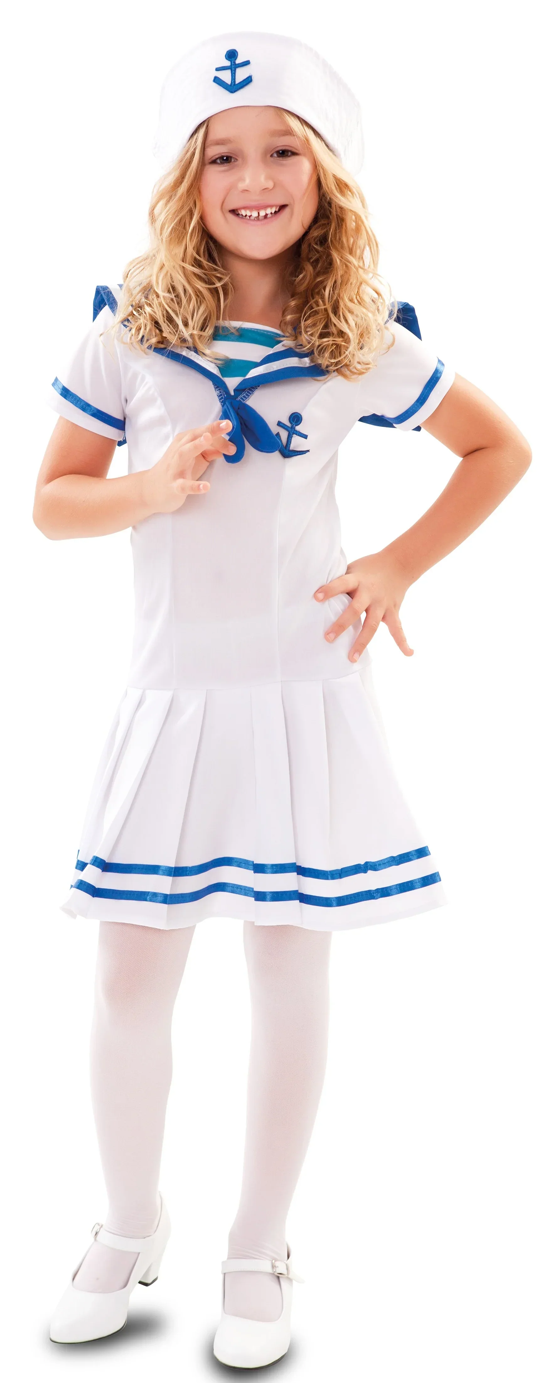 Disfraz de Marinera Blanca para Niña - Image 3