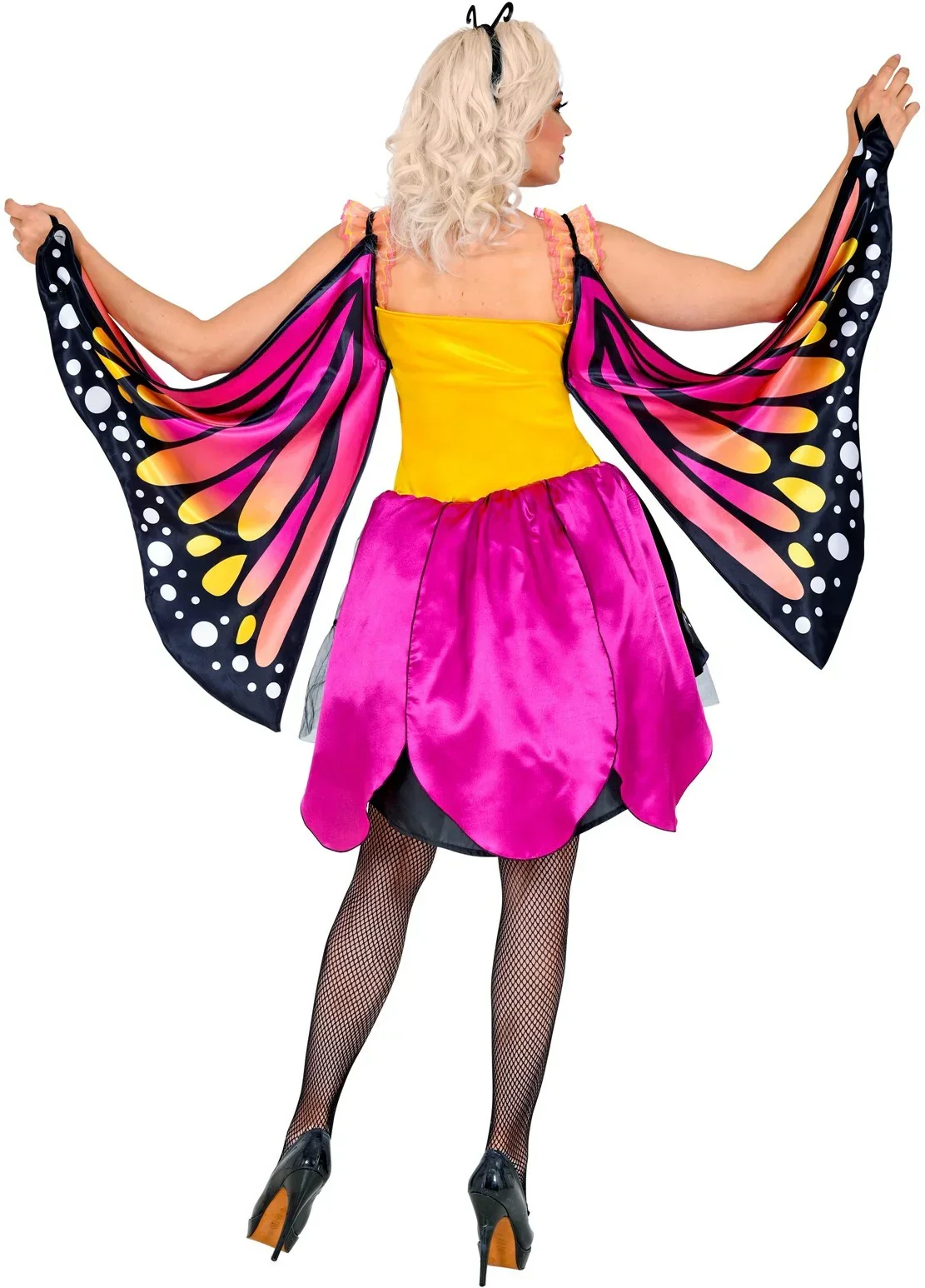 Disfraz de Mariposa Rosa y Amarilla para Mujer - Image 2