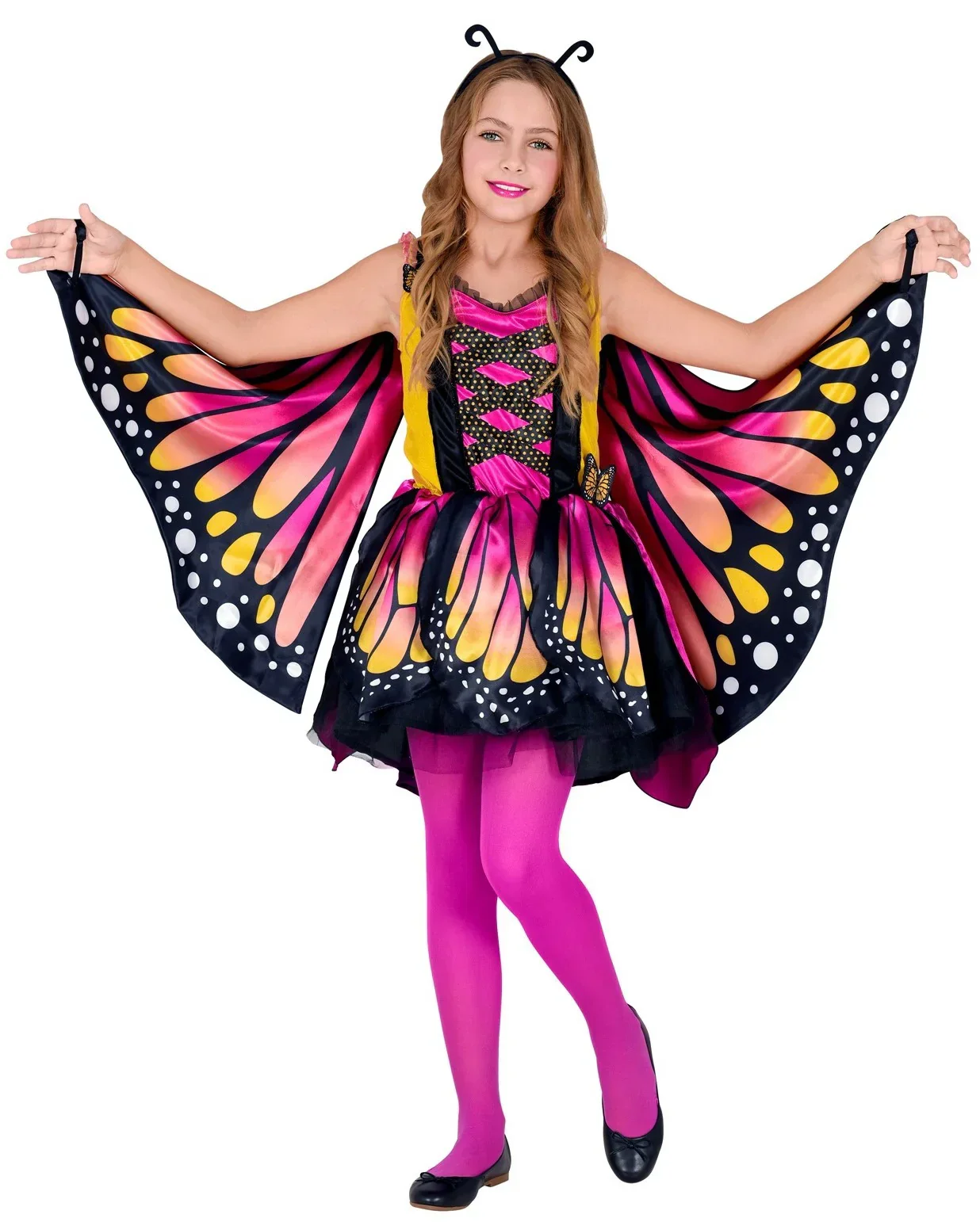 Disfraz de Mariposa Rosa y Amarilla para Niña - Image 3