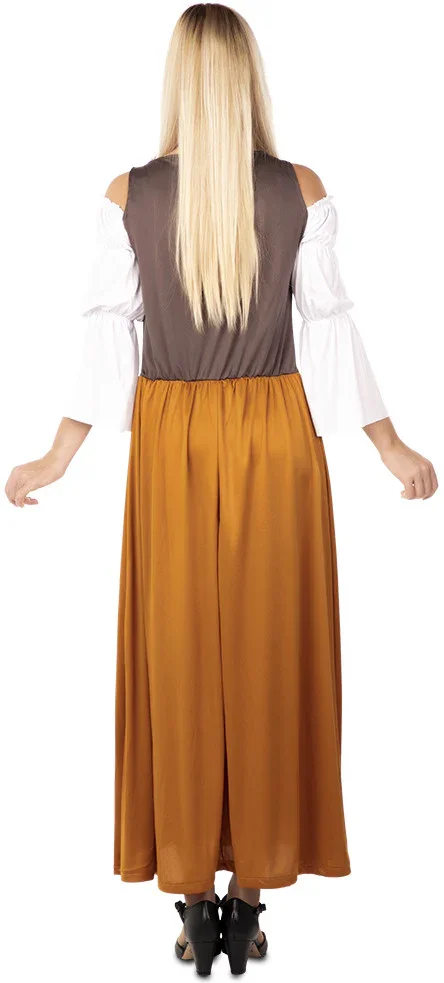 Disfraz de Mesonera Medieval Marrón para Mujer - Image 2