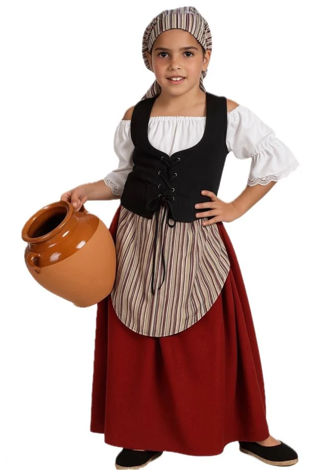 Disfraz de Mesonera Medieval para Niña