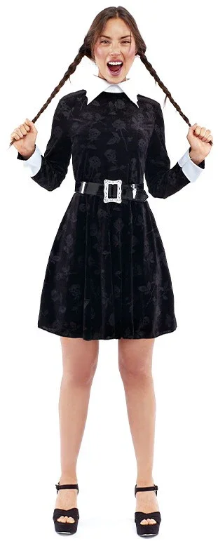 Disfraz de Niña Gótica Oscura para Mujer - Image 3