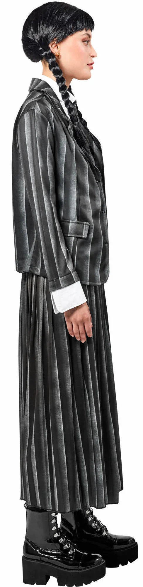 Disfraz de Miércoles Addams con Uniforme para Mujer - Image 3