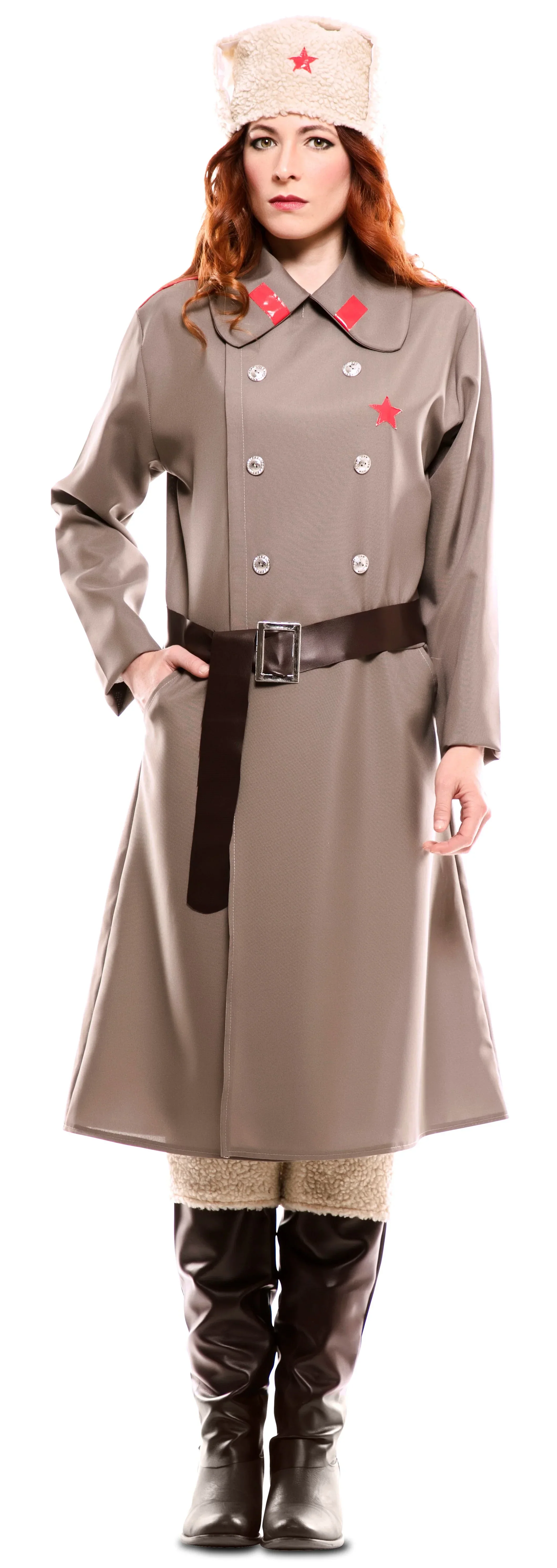 Disfraz de Militar Rusa Bolchevique para Mujer - Image 2