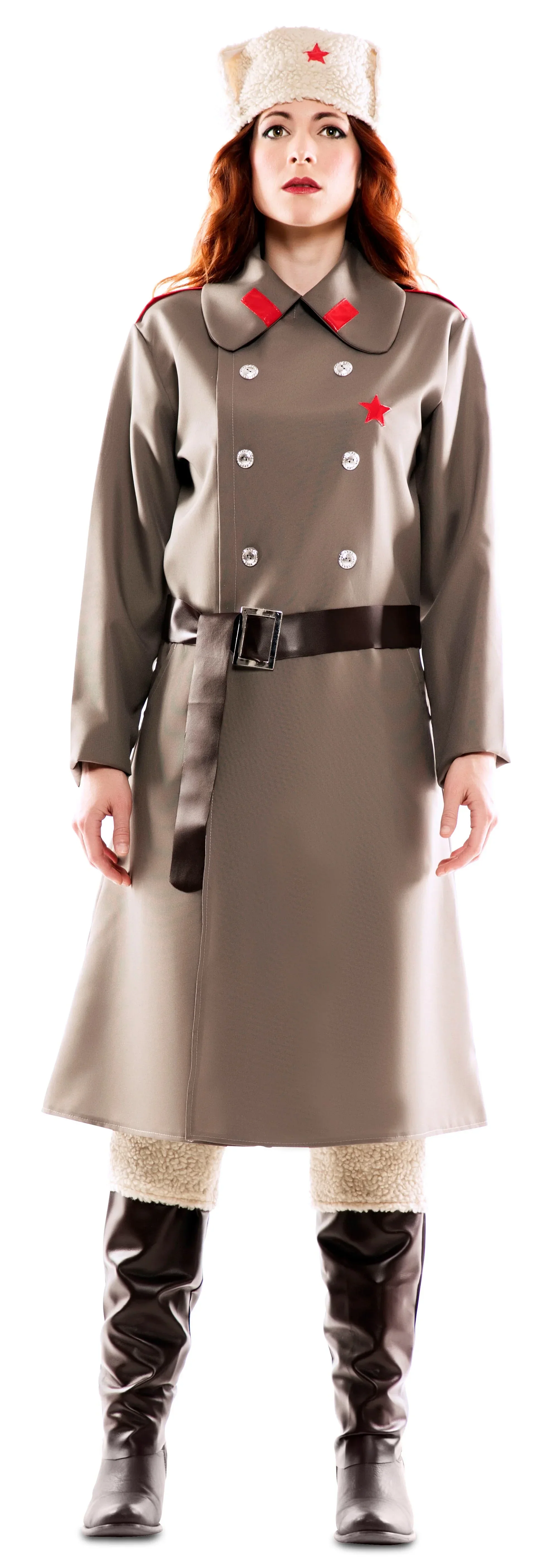 Disfraz de Militar Rusa Bolchevique para Mujer - Image 4