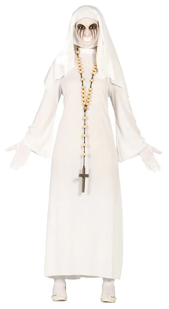 Disfraz de Monja Fantasma Blanca para Mujer