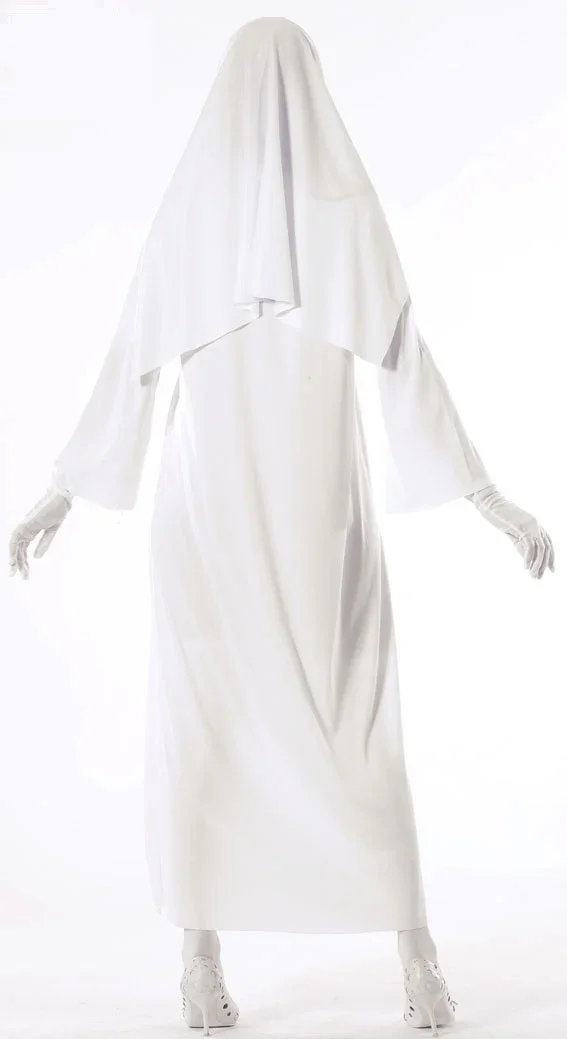 Disfraz de Monja Fantasma Blanca para Mujer - Image 2