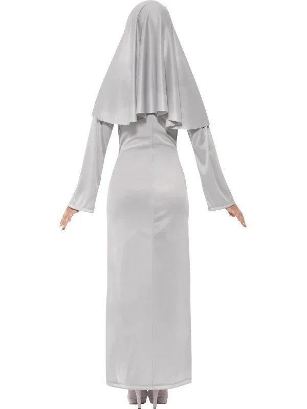 Disfraz de Monja Siniestra en Gris - Image 3