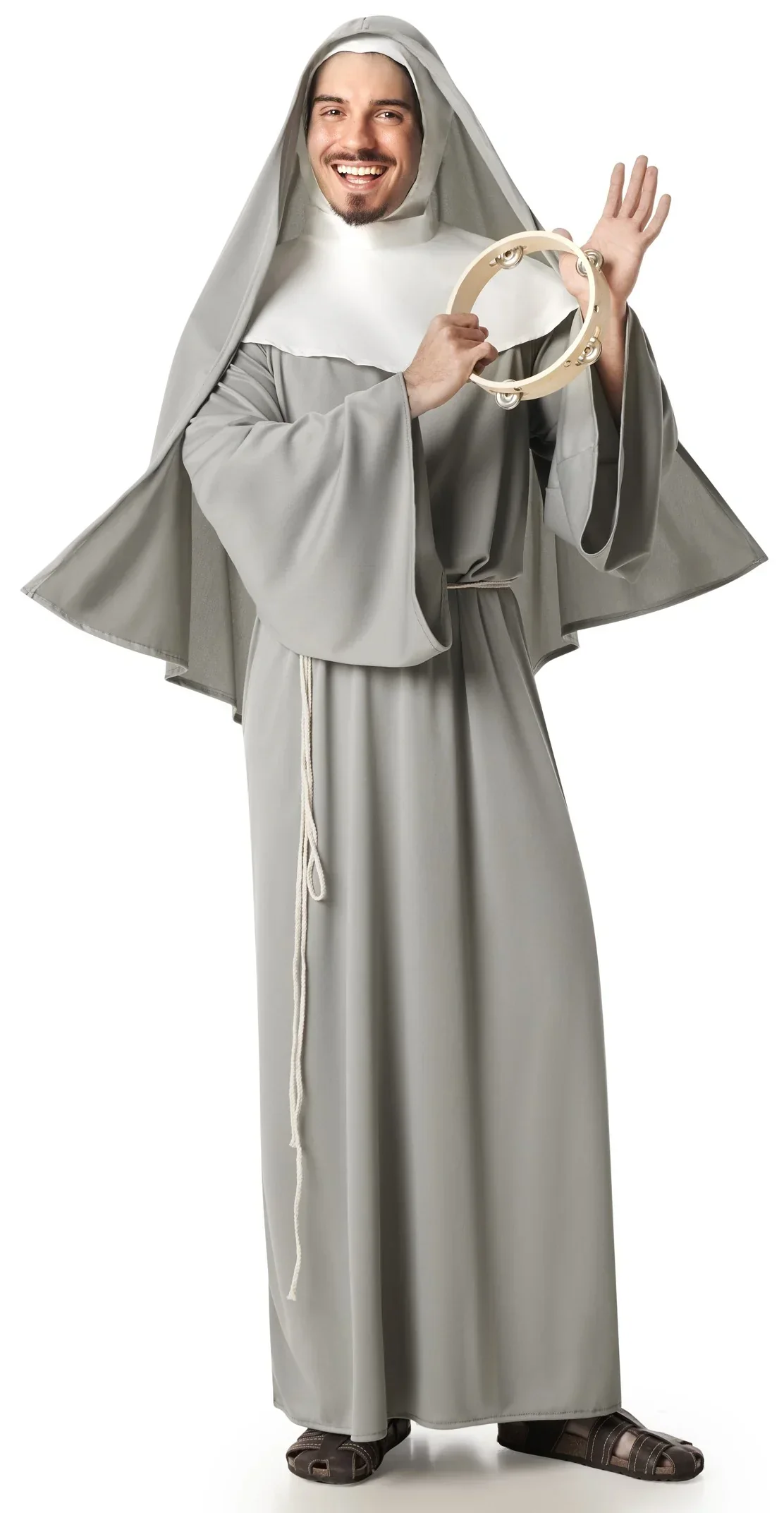 Disfraz de Monja Terrorífica Gris para Hombre - Image 2
