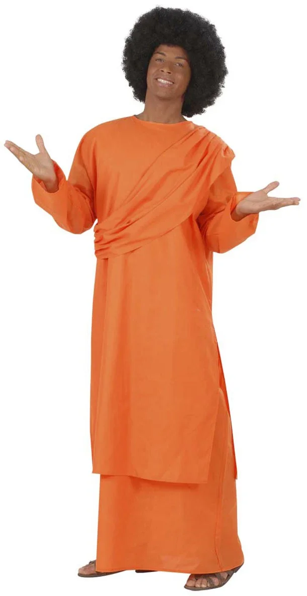 Disfraz de Monje Budista Naranja para Hombre - Image 2