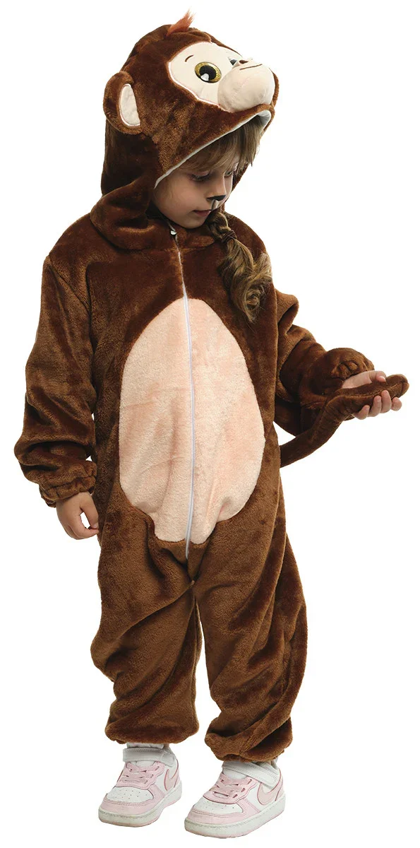 Disfraz de Mono de la Jungla de Peluche Infantil - Image 3