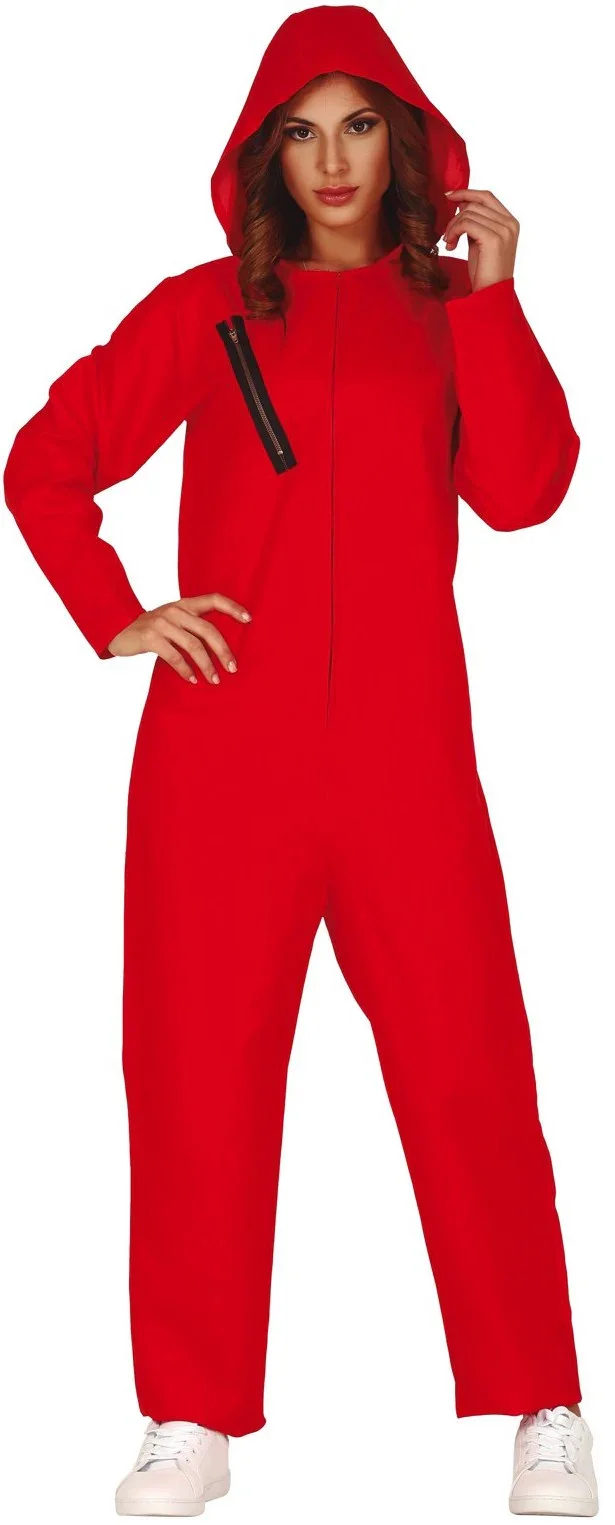 Disfraz de Mono Rojo con Capucha para Mujer