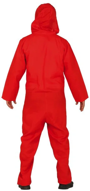 Disfraz de Mono Rojo con Capucha para Adulto - Image 2