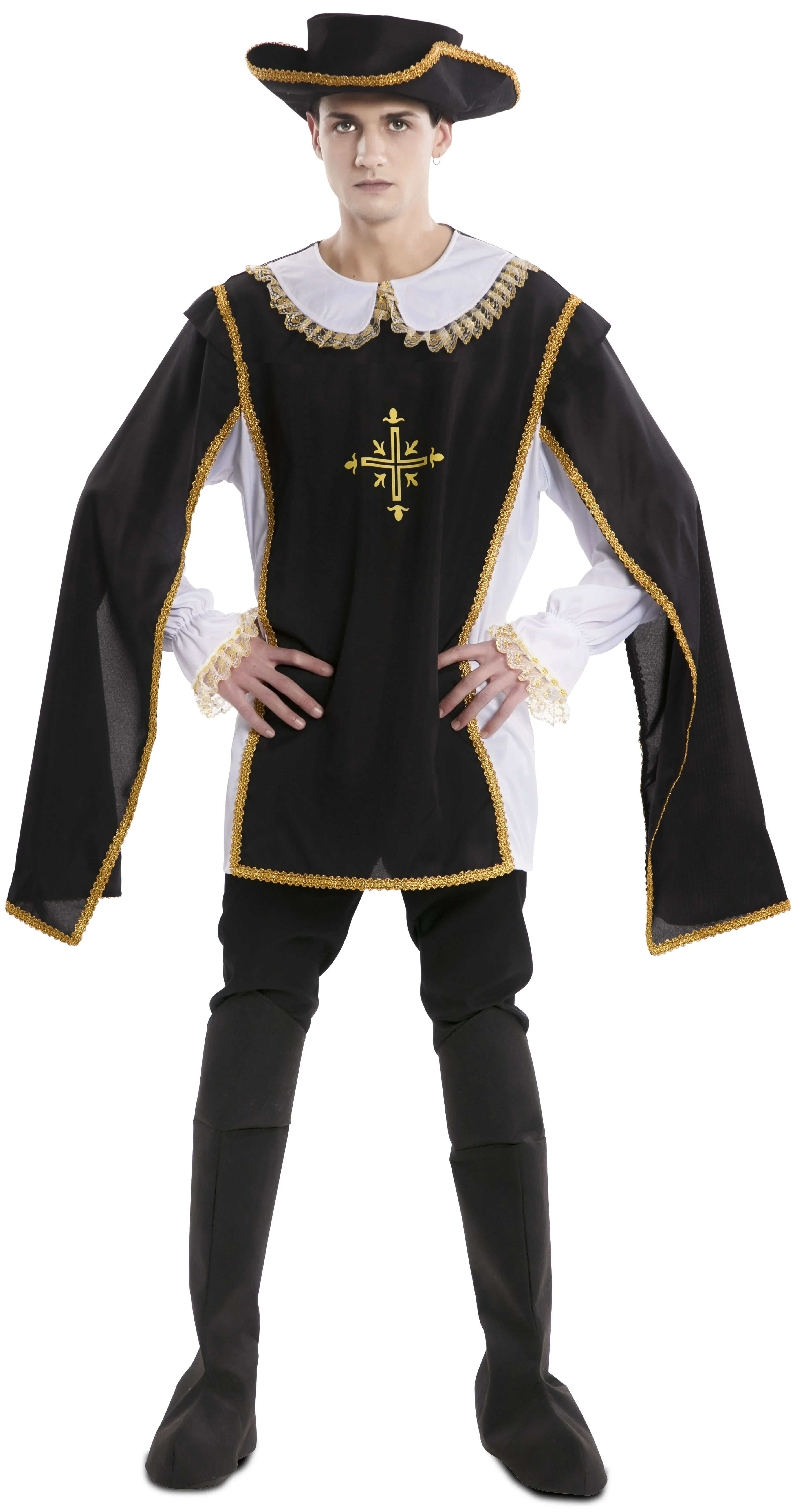 Disfraz de Mosquetero Negro para Hombre - Image 4