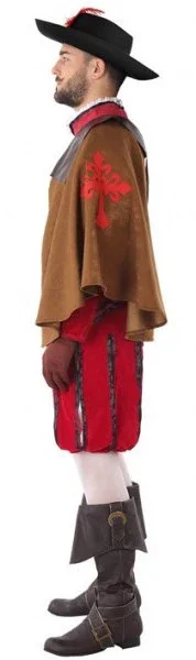 Disfraz de Mosquetero Rojo para Hombre - Image 3