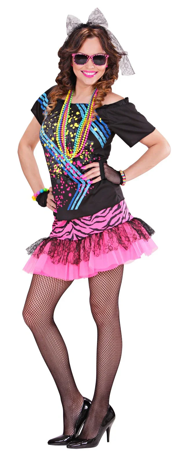 Disfraz de Chica Rock Años 80s para Mujer - Image 3