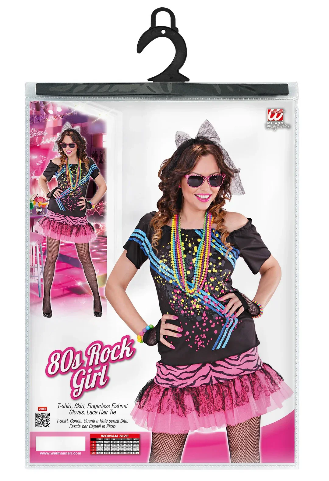 Disfraz de Chica Rock Años 80s para Mujer - Image 4