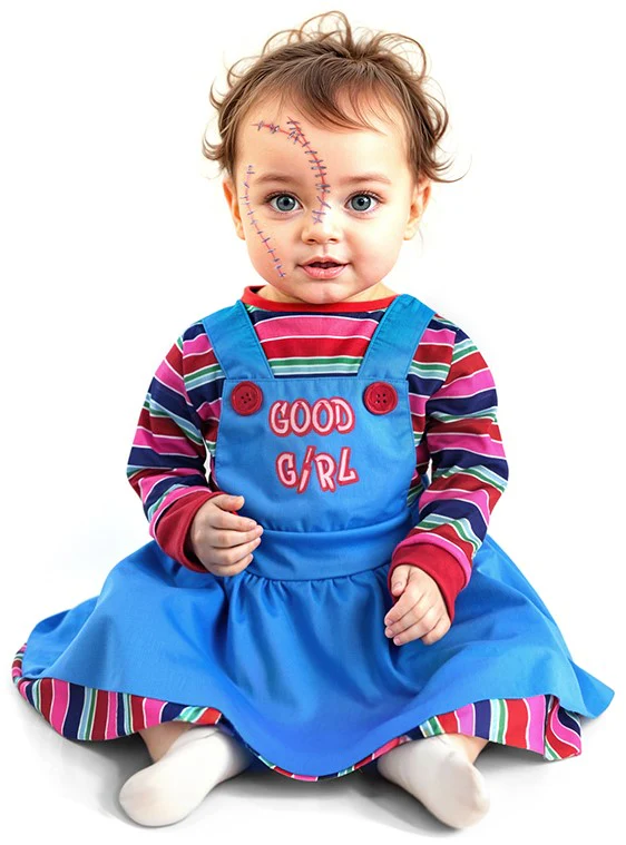 Disfraz de Muñeca Asesina Chucky para Bebé
