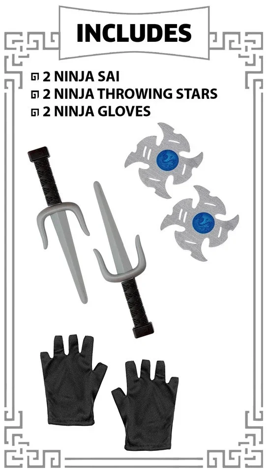 Disfraz de Ninja Azul con Accesorios Infantil - Image 5