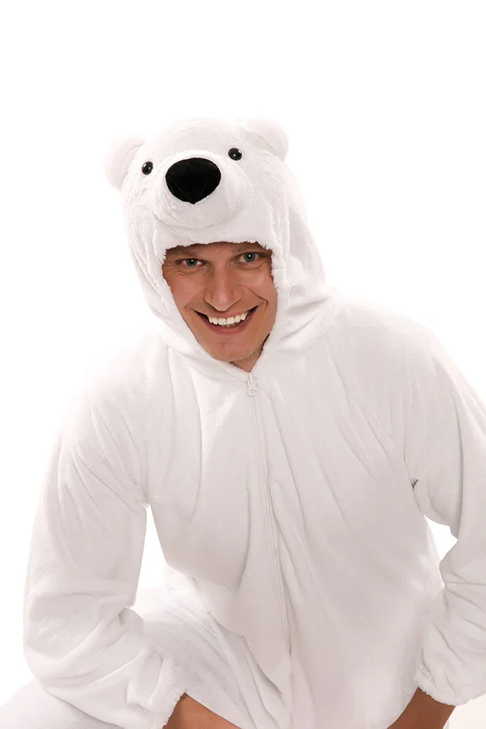 Disfraz de Oso Polar de Peluche para Adulto - Image 4