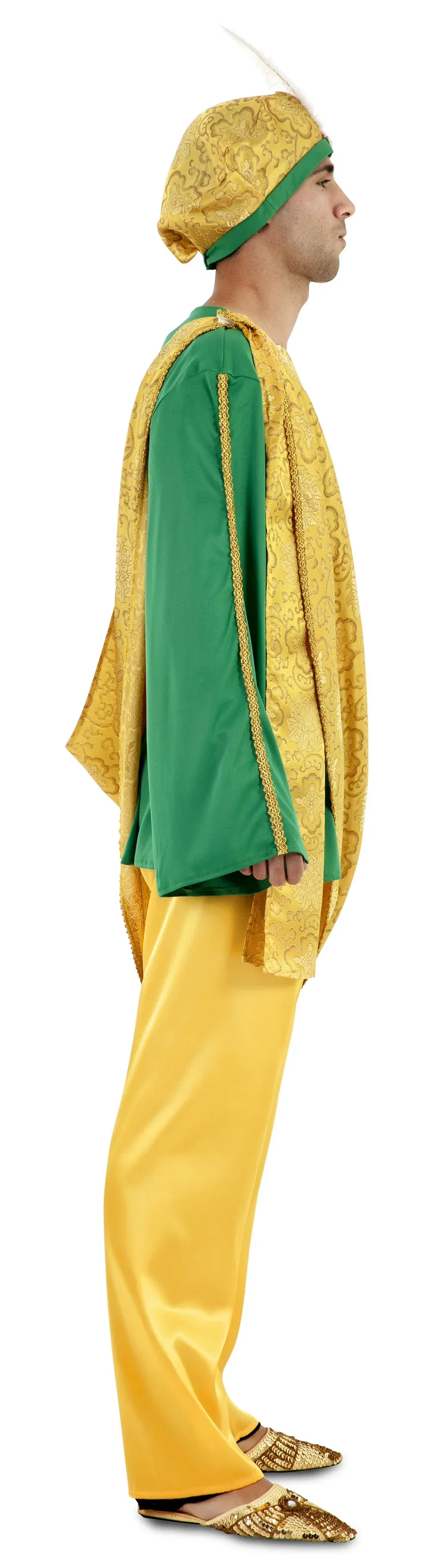 Disfraz de Paje Clásico Amarillo para Hombre - Image 3