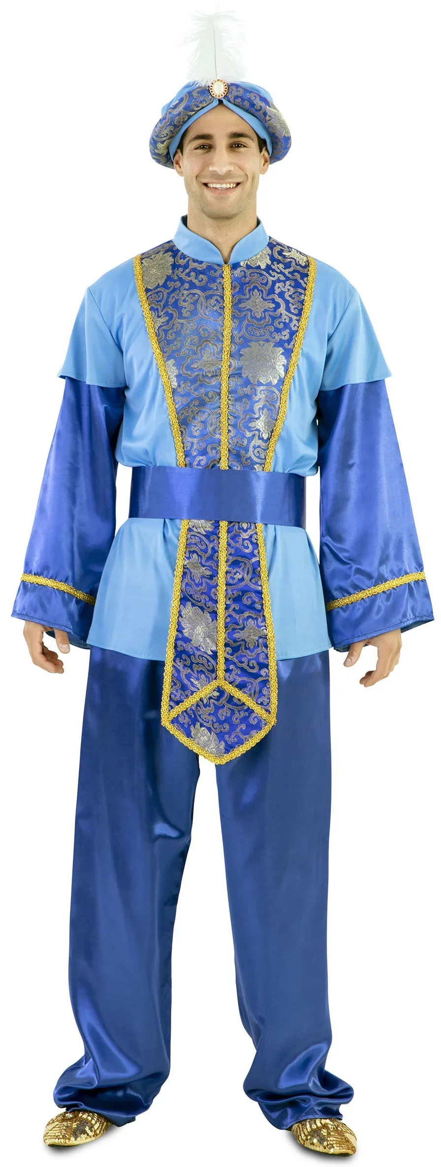 Disfraz de Paje Clásico Azul para Hombre