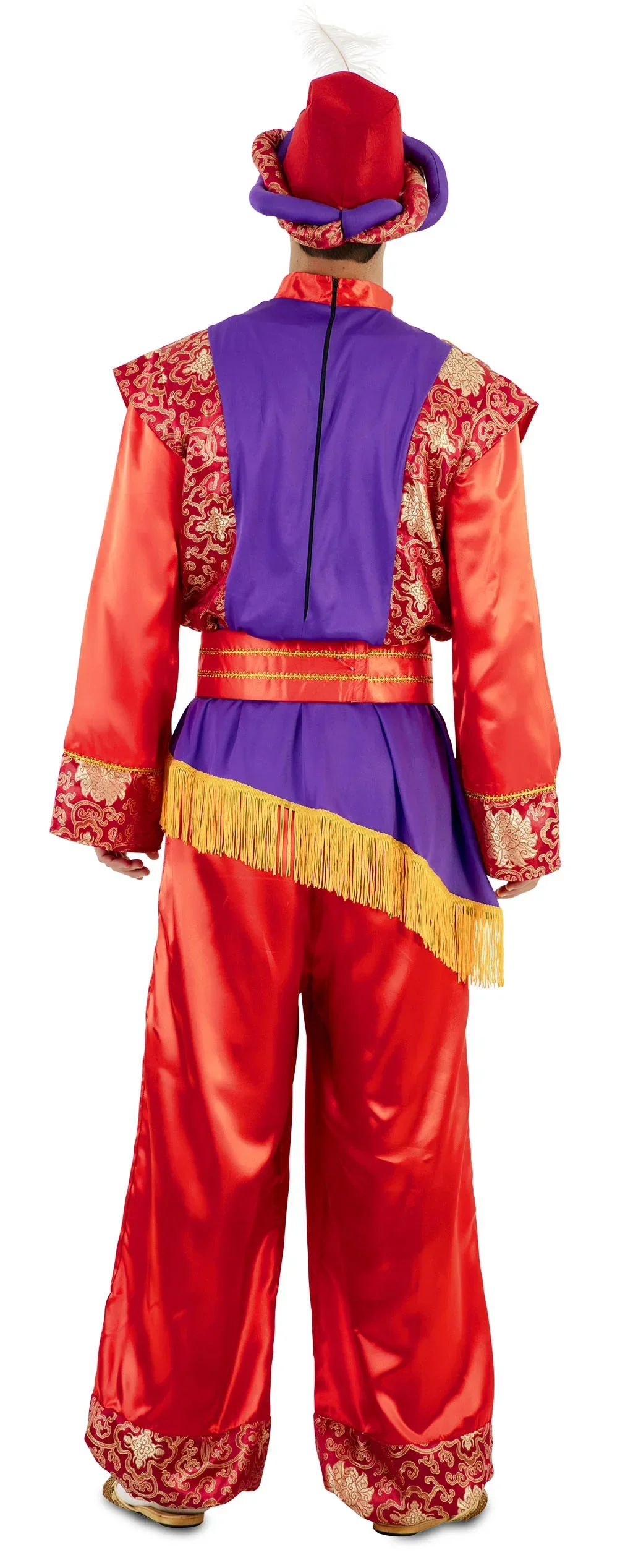 Disfraz de Paje Clásico Rojo para Hombre - Image 2