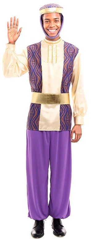 Disfraz de Paje del Rey Baltasar Morado para Hombre