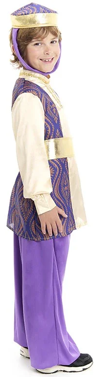Disfraz de Paje del Rey Baltasar Morado para Niño - Image 6