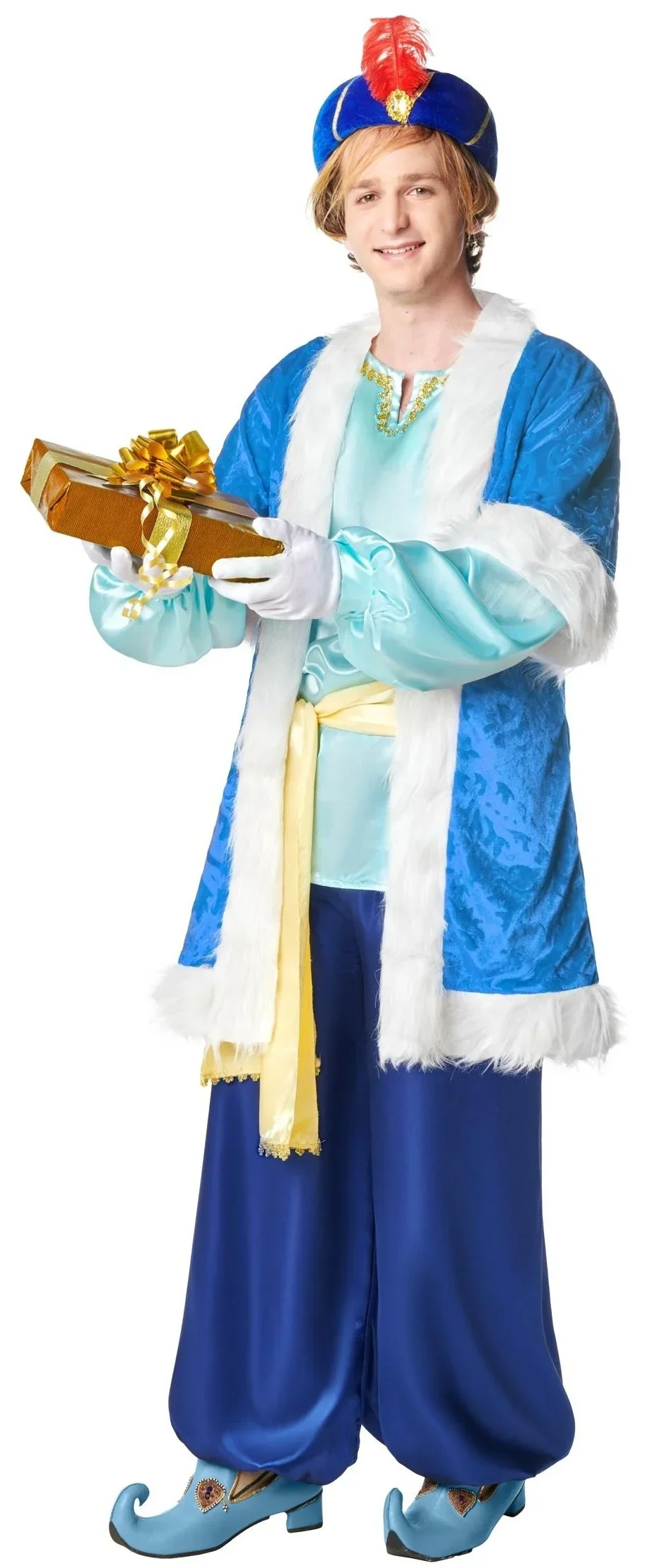 Disfraz de Paje del Rey Melchor Azul para Hombre