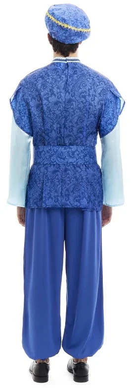 Disfraz de Paje del Rey Melchor Azul para Hombre - Image 2