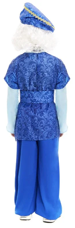 Disfraz de Paje del Rey Melchor Azul para Niño - Image 2